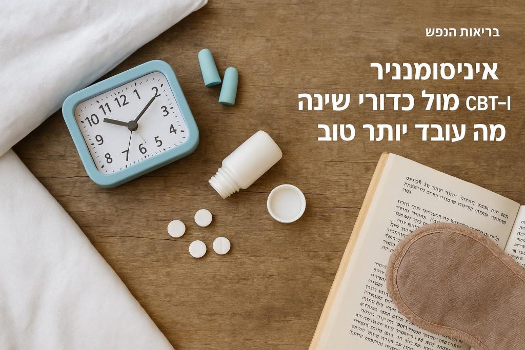 אינסומניה: CBT-I מול כדורי שינה - מה עובד יותר טוב